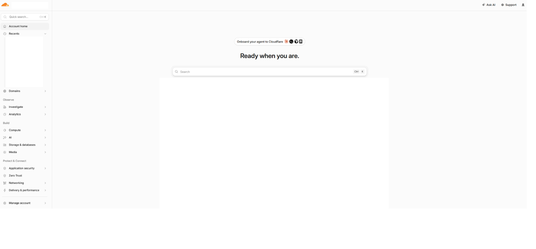 Cloudflare 後台首頁